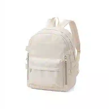 木村耀司 休闲简约百搭大容量初高中大学生通勤潮流多功能旅游 牛津纺 双肩包书包旅行包电脑包背包 常规 女款 黑色/卡其色