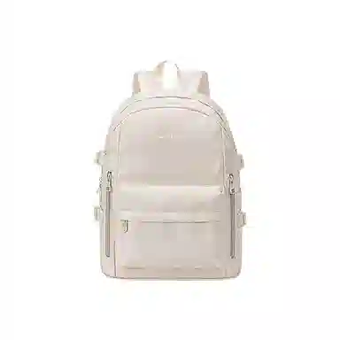 木村耀司 休闲简约百搭大容量初高中大学生通勤潮流多功能旅游 牛津纺 双肩包书包旅行包电脑包背包 常规 女款 黑色/卡其色