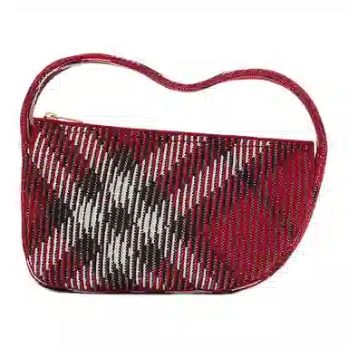 Burberry Classic Check Mini Tote Bag Red