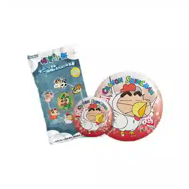 简动文创 蜡笔小新角色 十二生肖 动物变装系列 徽章