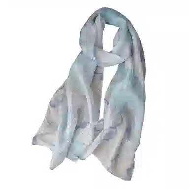 杭丝路 小长条纱巾围巾薄款护颈遮脖子防晒 桑蚕丝 丝巾 女款