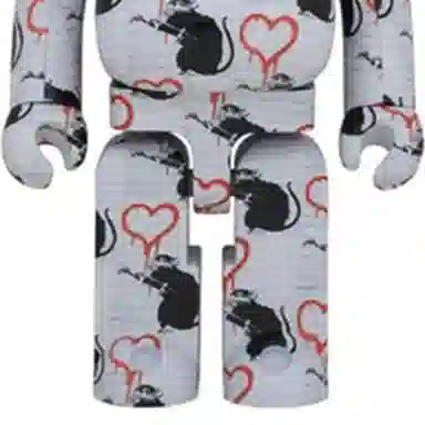 BE@RBRICK Banksy Love Rat