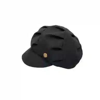 撞青春 云朵褶皱包八角素颜短檐 腈纶 贝雷帽 女款