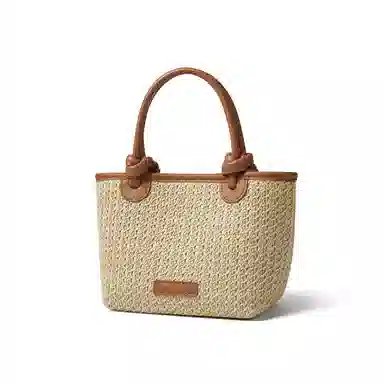 红蜻蜓 夏天女包时尚编织百搭复古编织日常通勤大容量 织物 斜挎包单肩包手提包 常规 女款 饼干色