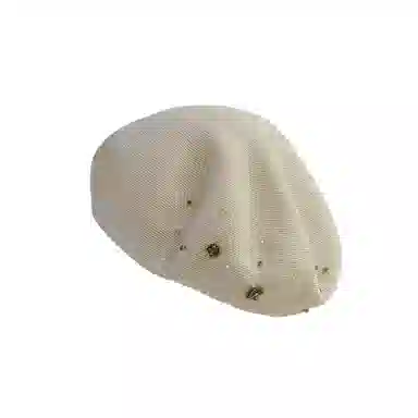 撞青春 镂空蓓蕾帽 款画家帽子 和纸 贝雷帽 女款