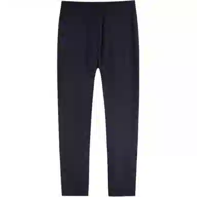 才子 纯色修身直筒休闲裤 男女同款 黑色