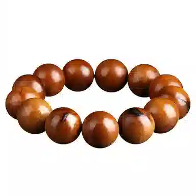 吉千年 正宗雷击木枣木满雷痕木 手持念珠道家枣木 木作 手串 男女同款情侣款 檀木