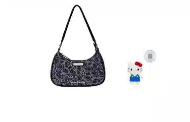 Hello Kitty Hobo Bag Black
