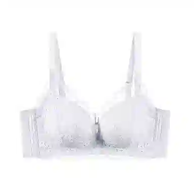 都市丽人 花卉手掌杯小胸聚拢显大舒适软支撑立体提拉性感蕾丝文胸 女款