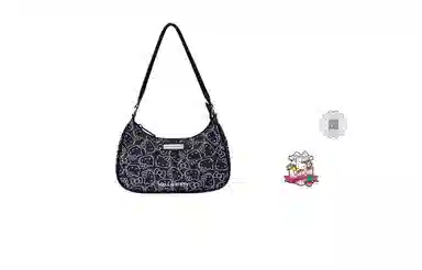 Hello Kitty Hobo Bag Black