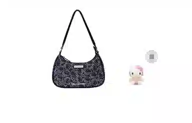 Hello Kitty Hobo Bag Black