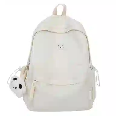 德力熊 简约大容量 尼龙 双肩包