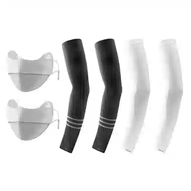 匹克 冰丝袖套防紫外线夏季户外骑行冰柱袖护手臂透气 锦纶 防晒袖 男女同款情侣款