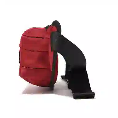 木村耀司 潮牌男休闲百搭大容量随身旅行轻便时尚潮流女 牛津纺 胸包斜挎包单肩包 常规 男女同款 黑色/红色