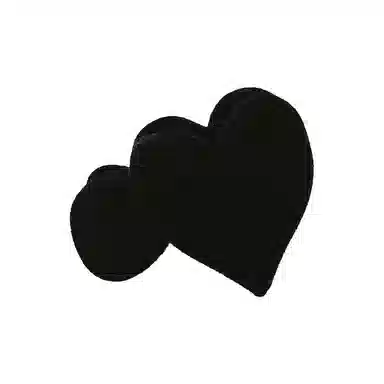 左欧 复古精致爱心后脑勺高马尾高级感可爱 植绒 发夹 女款