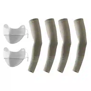 匹克 冰丝袖套防紫外线夏季户外骑行冰柱袖护手臂透气 锦纶 防晒袖 男女同款情侣款