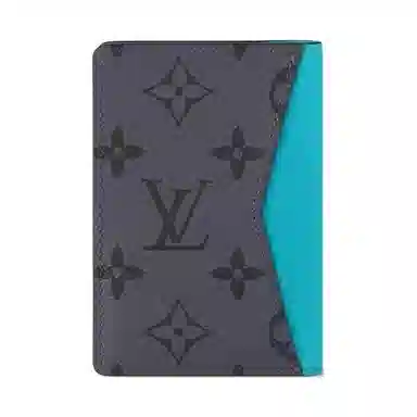 Louis Vuitton Pocket Organizer Gray Blue