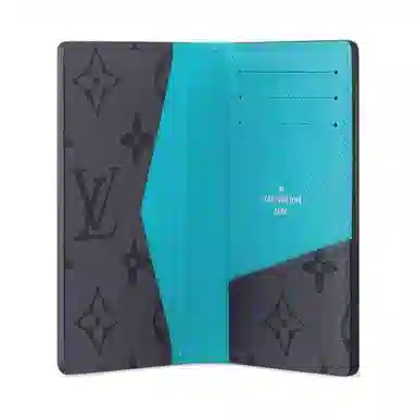 Louis Vuitton Pocket Organizer Gray Blue