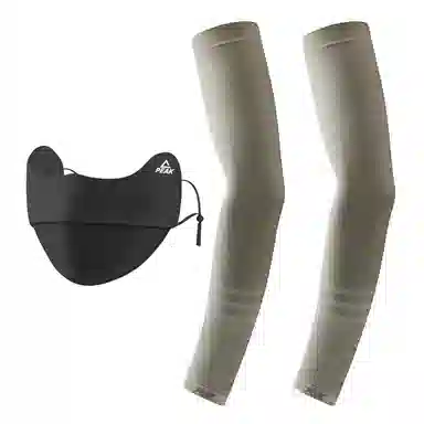 匹克 冰丝袖套防紫外线夏季户外骑行冰柱袖护手臂透气 锦纶 防晒袖 男女同款情侣款