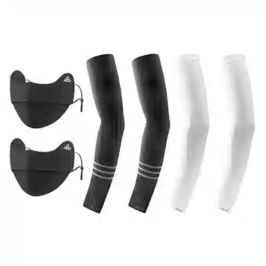 匹克 冰丝袖套防紫外线夏季户外骑行冰柱袖护手臂透气 锦纶 防晒袖 男女同款情侣款