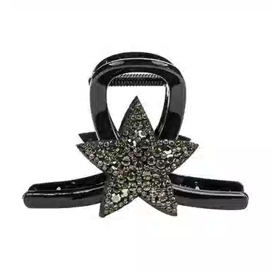 卡铂雅 黑色宝石复古休闲 潮流设计极简高级感港风气质 发夹 女款