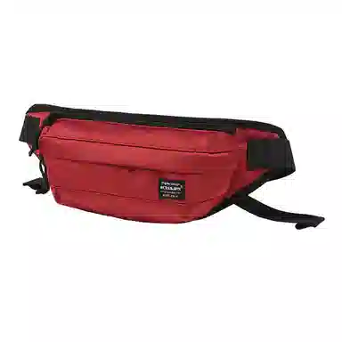 木村耀司 潮牌男休闲百搭大容量随身旅行轻便时尚潮流女 牛津纺 胸包斜挎包单肩包 常规 男女同款 黑色/红色