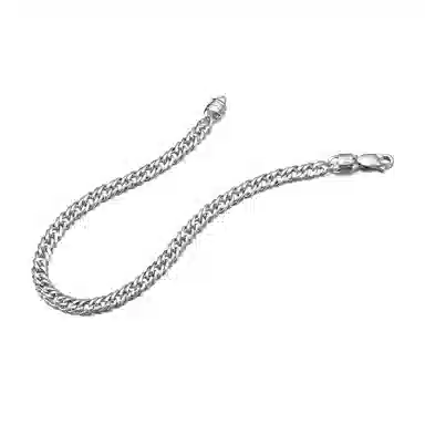 IDEAGEMER Classic Cuban Chain Bracelet 925 Silver