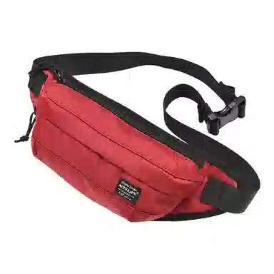 木村耀司 潮牌男休闲百搭大容量随身旅行轻便时尚潮流女 牛津纺 胸包斜挎包单肩包 常规 男女同款 黑色/红色