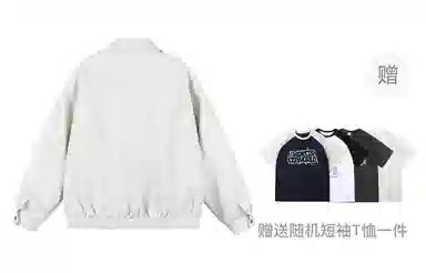 美式复古机车风宽松翻领夹克设计皮衣 男女同款