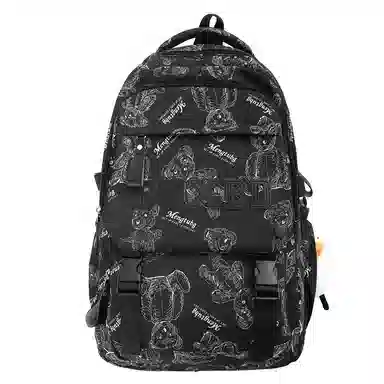 醇龙 书包初中生高颜值时尚潮流大学生背包高中生尼龙男女同款双肩包多色