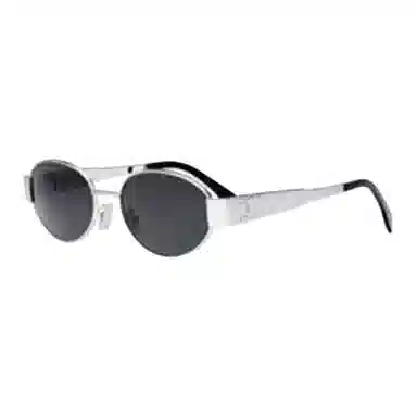 Celine Oval Sunglasses Silver