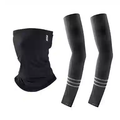 匹克 夏季冰丝防紫外线透气防遮脸外出骑行护颈 锦纶 防晒面罩 男女同款情侣款