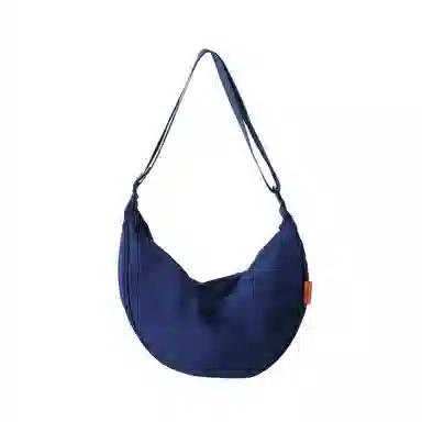 醇龙 大容量休闲简约时尚百搭复古轻便 织物 饺子包腋下包斜挎包 常规 男女同款情侣款 绿色/橘色/深蓝色/浅蓝色/黑色/米白色