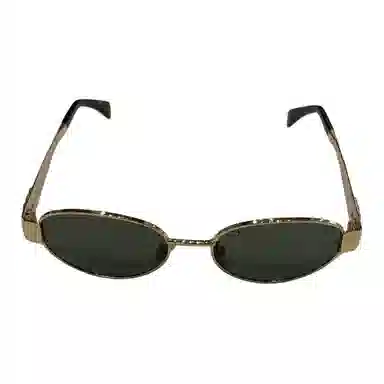Celine Oval Sunglasses Gold