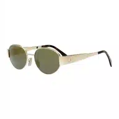 Celine Oval Sunglasses Gold