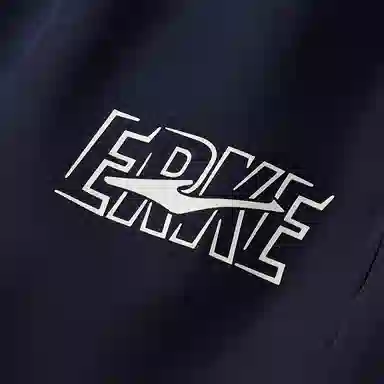 中童 鸿星尔克儿童 简约舒适纯色透气针织运动裤 蓝黑色