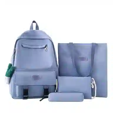 醇龙 可爱书包大容量初中生高中大学生背包简约休闲双肩包尼龙女款多色