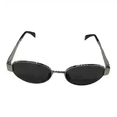 Celine Oval Sunglasses Silver