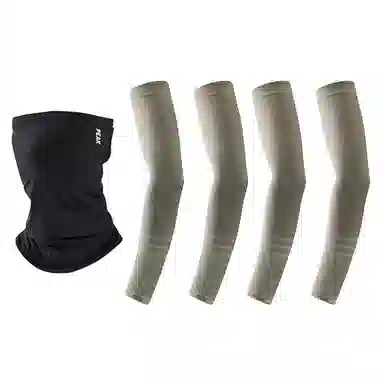 匹克 夏季冰丝防紫外线透气防遮脸外出骑行护颈 锦纶 防晒面罩 男女同款情侣款