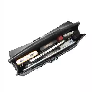 Kurotaya Irregular Snake Lock Shoulder Bag Black