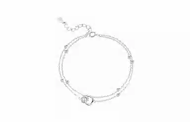 牧言 莫比乌斯/麦穗/蝴蝶/山茶花/蝴蝶结/森系简约高级感 光面立体闪耀五角星拼接日常百搭手饰 合金 星星闪烁手链 女款