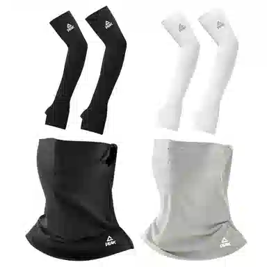 匹克 夏季户外出行防紫外线冰感手臂袖套面罩套装骑行钓鱼必备 锦纶 防晒袖 男女同款情侣款