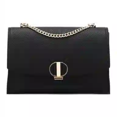 红蜻蜓 优雅时尚锁扣开合 牛皮革 单肩斜挎手提包 小号 女款 米白/蓝色/黑色/灰色