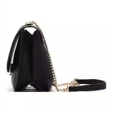 红蜻蜓 优雅时尚锁扣开合 牛皮革 单肩斜挎手提包 小号 女款 米白/蓝色/黑色/灰色