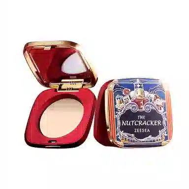 滋色 清透丝盈胡桃夹子版粉饼 控油不卡粉定妆