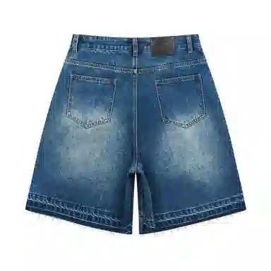 HARSH AND CRUEL Denim Shorts Blue