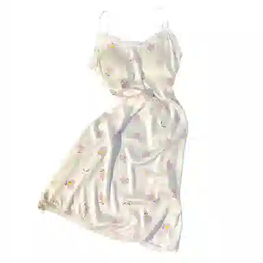 莫代尔 凉感透气轻薄舒适休闲吊带睡裙 女款 象牙白