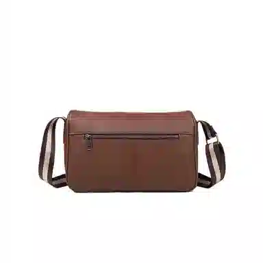 PESASRIE Black Leather Shoulder Bag