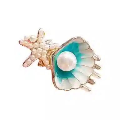 彤彤兔 发饰彩色贝壳夹小众时尚刘海夹侧边夹夹子头饰 发夹 女款