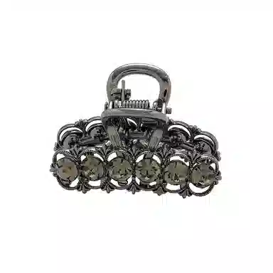 彤彤兔 高级感水钻小号抓夹枪黑发卡小众金属夹刘海碎发 夹子头饰 发夹 女款